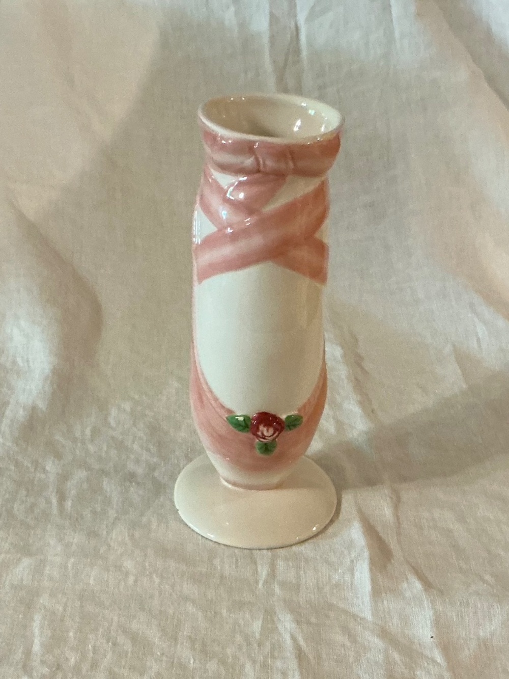 Vintage Burton + Burton Ceramic Ballerina Pointe Shoe Vase – Pristine!